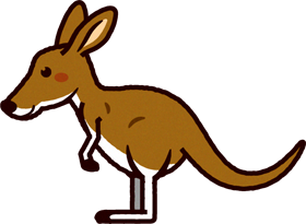 カンガルーのイラスト/Kangaroo