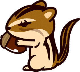 シマリスのイラスト/Chipmunk