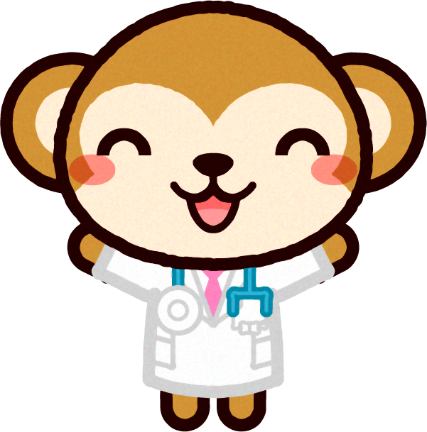 動物のお医者さんイラスト/サル