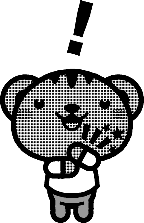 納得の動物イラスト/リス_モノクロイラスト
