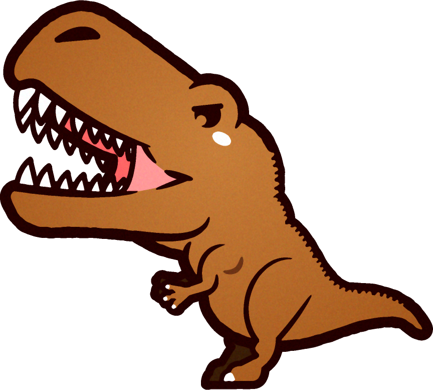 ティラノサウルスのイラスト