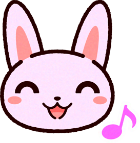 かわいいウサギの顔のイラスト/楽しい