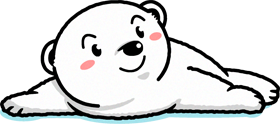 フェレットのイラスト/白