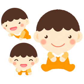 赤ちゃんイラスト/男の子