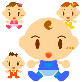 かわいい赤ちゃんイラスト