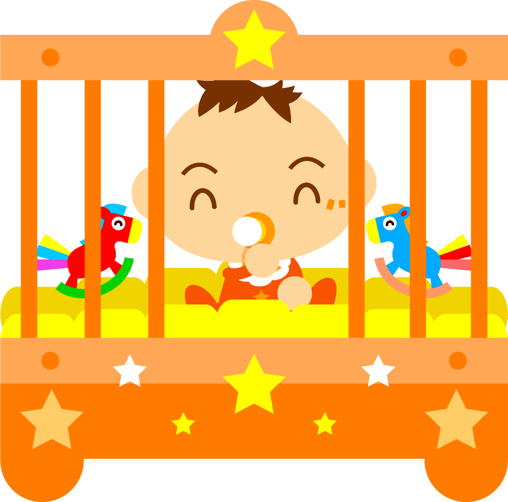 ベビーベットとかわいい赤ちゃんイラスト/男の子2