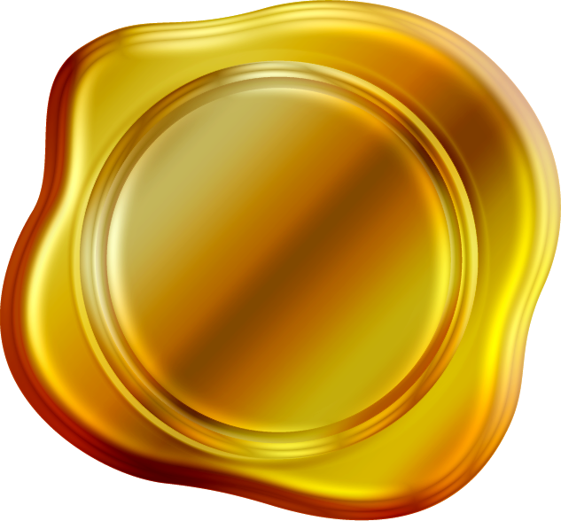 封蝋のイラスト/ゴールド