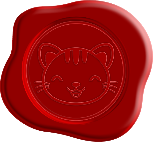 封蝋のイラスト/トラ猫