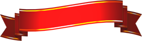 リボンイラスト2（赤/アーチ）