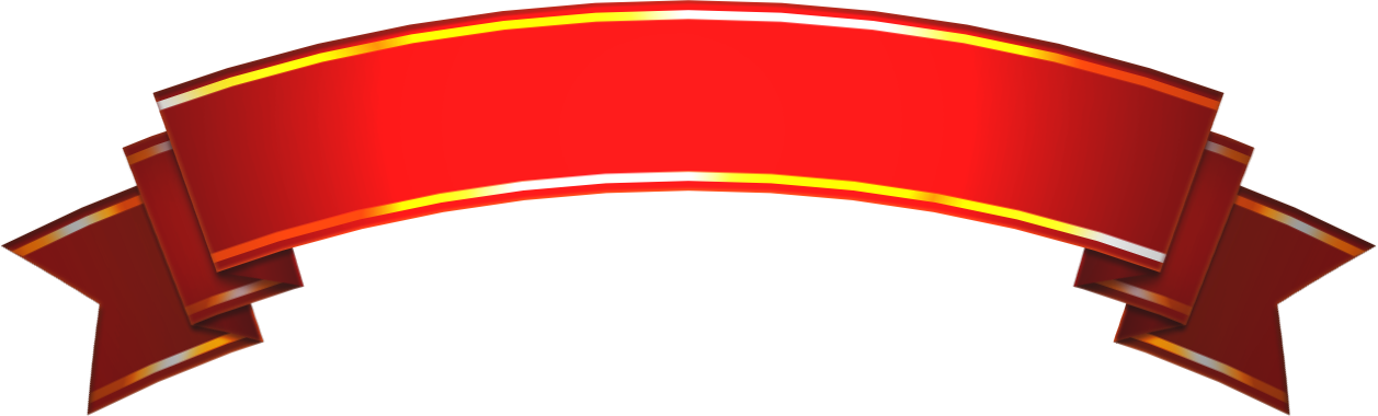 リボンイラスト2(赤/波)