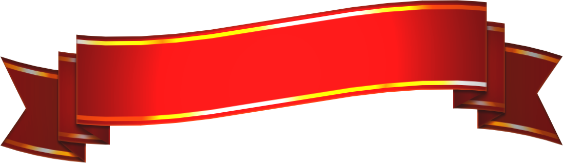 リボンイラスト2(赤/アーチ)