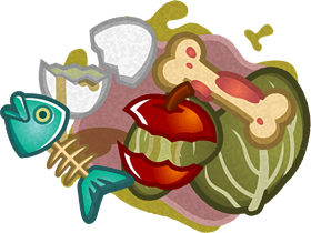 生ゴミのイラスト