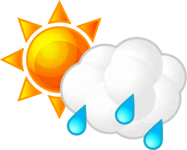 晴れ時々雨のイラスト