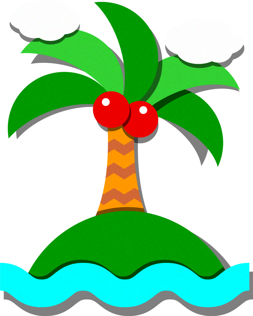 無人島イラスト