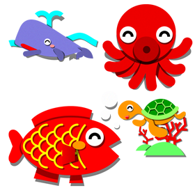 海の仲間たちイラスト
