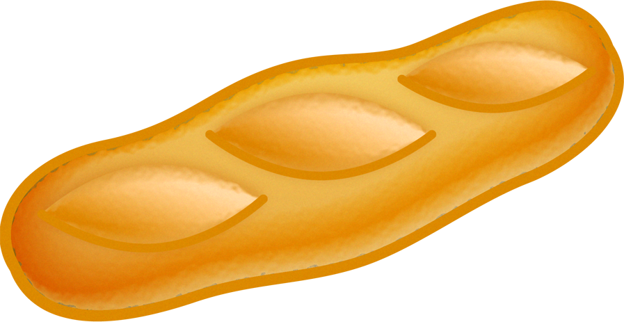 フランスパンのイラスト