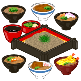 蕎麦のイラスト