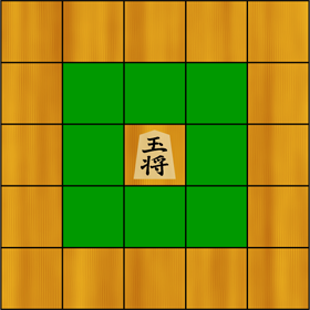 王将の動き方イラスト