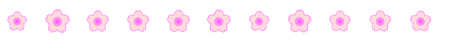 桜の花ライン・罫線イラスト/シンボル