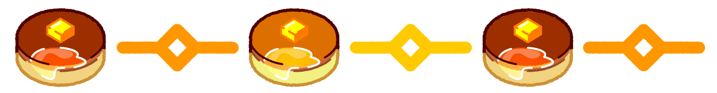 ケーキ等のスイーツのライン・罫線イラスト