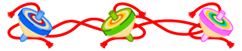 独楽のライン・罫線イラスト