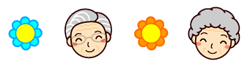 敬老の日ライン・罫線イラスト