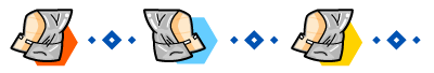 防災頭巾のライン・罫線イラスト