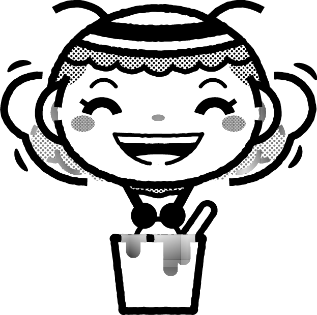 かわいいミツバチのイラスト_ハチミツを運ぶ2_モノクロ（白黒）