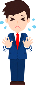 ビジネスイラスト/男性_滅相もございません