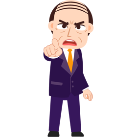 部長/叱責するのイラスト