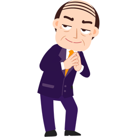 部長/悪だくみのイラスト