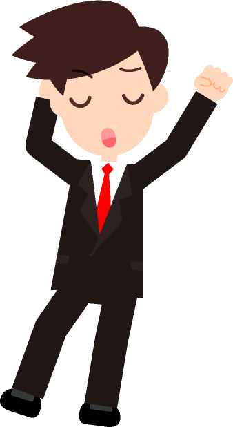 仕事したくないなぁ、やる気の無いサラリーマンのイラスト