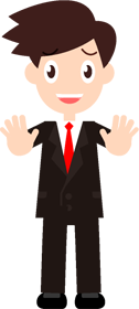 申し訳ないですが、それはできません。提案を断るサラリーマンのイラスト