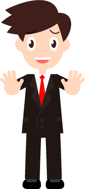 申し訳ないですが、それはできません。提案を断るサラリーマンのイラスト
