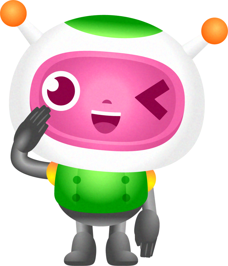 かわいいロボット03のイラスト