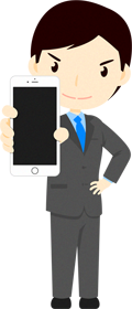 スマホを操作する人イラスト