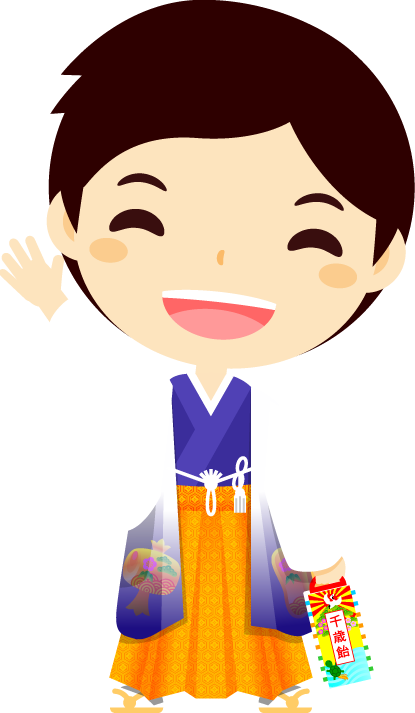 七五三詣のイラスト/男の子2