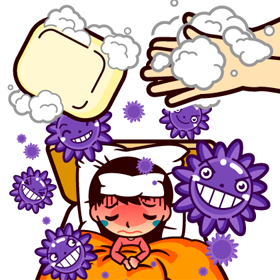 風邪・インフルエンザのイラスト