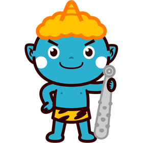 金棒を持った鬼2のイラスト