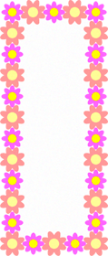 花飾りイラスト/無地