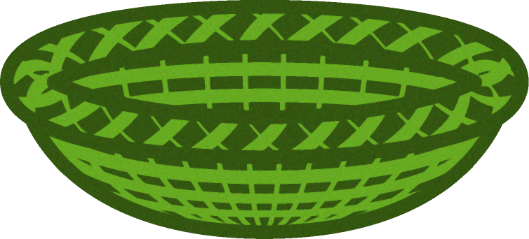 竹籠イラスト