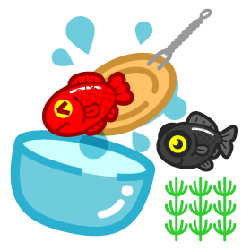 金魚すくいイラスト