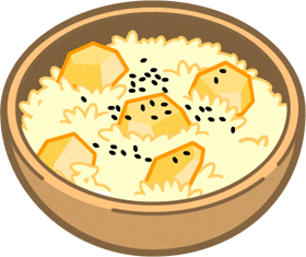 栗ご飯イラスト