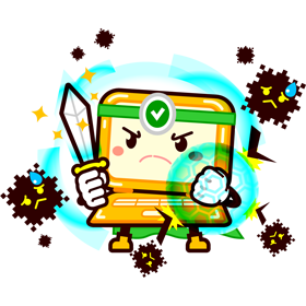 かわいいラップトップPC/防御するのイラスト